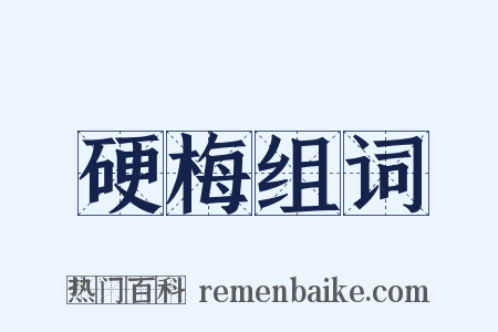 硬梅组词是什么意思的图片